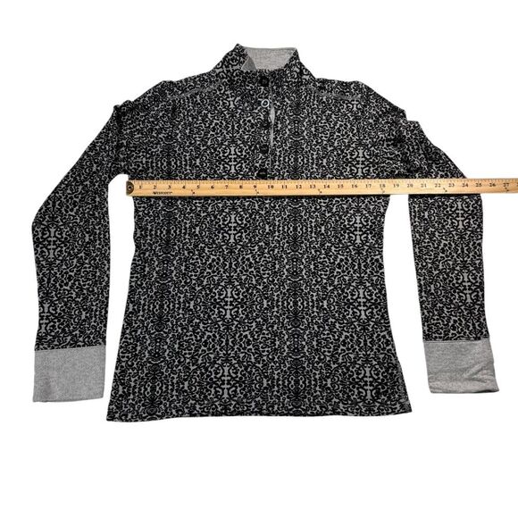 Kavu Damask Black/Gray Button Pullover Sz L - Picture 4 of 7